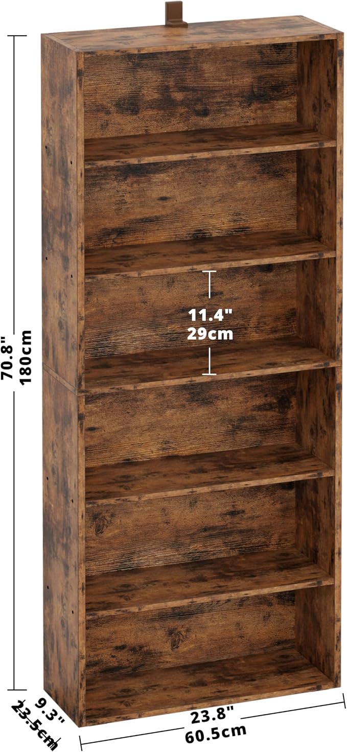 IRONCK Industrial Bookshelves and Bookcases Floor Standing 6 Shelf Display - Image 3