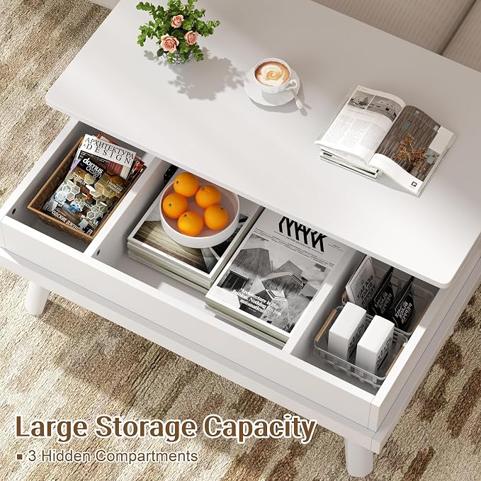 Shintenchi Coffee Table, Lift Top Coffee Table - Image 6
