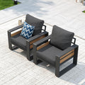 Aoxun Aluminum Patio Furniture Set, 2 Piece Luxury Outdoor Sectional by Aoxun