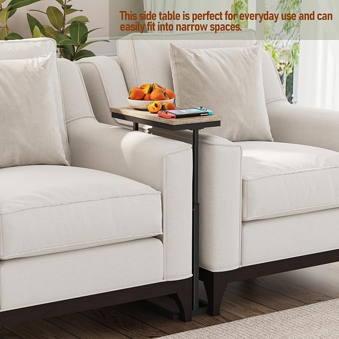TUTOTAK End Table, Side Table, Tall Couch Table, Sofa Table, Living Room - Image 4