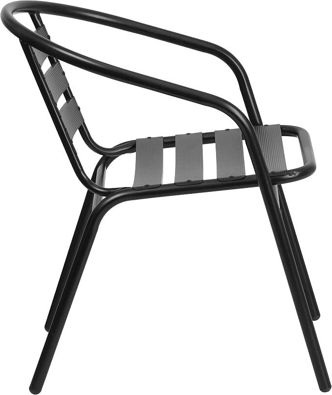 Flash Furniture Lila 7-Piece Glass Patio Table and Chairs Set, Outdoor Patio - Image 7