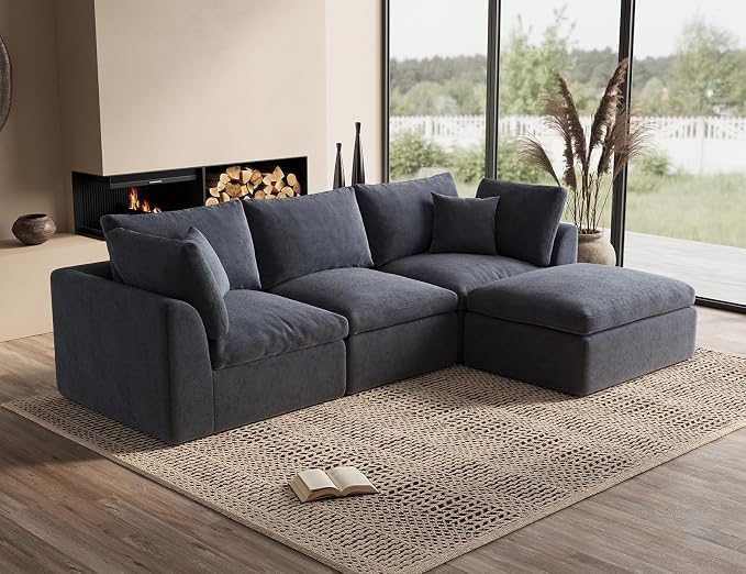 ohllob 110 Inch Cloud Sectional Couches by Ohllob