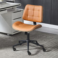 Home Office Desk Chair with Wheels, Adjustable Height Armless Office Chair by BERYTH