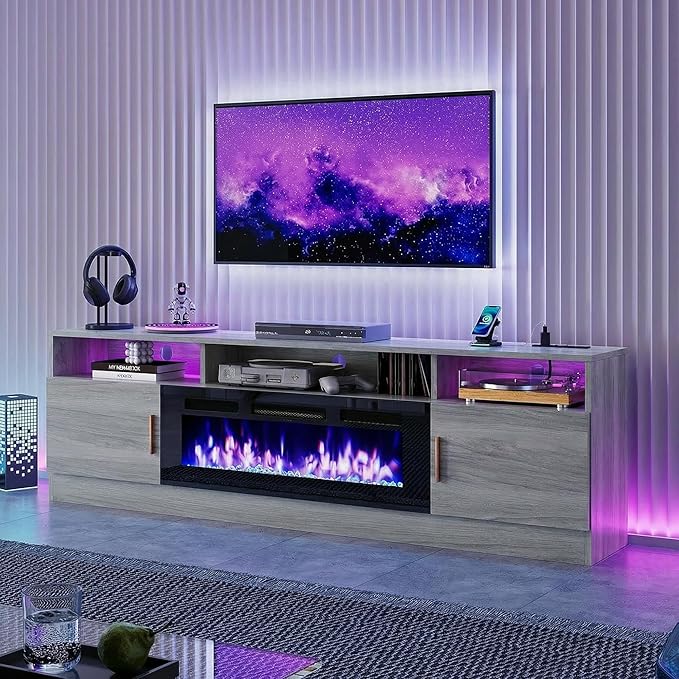 oneinmil 70" Fireplace TV Stand by oneinmil