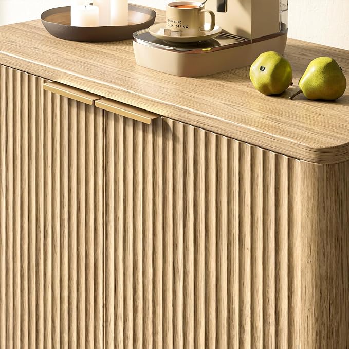 Evermagin 31.5" Oak Buffet Cabinet - Image 6