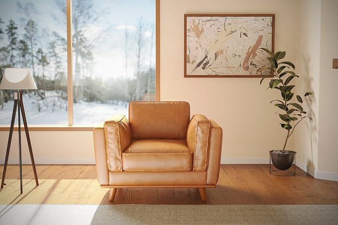 Valencia Artisan Full Leather Accent Chair 41.5” | Pure Full Italian Nappa - Image 4