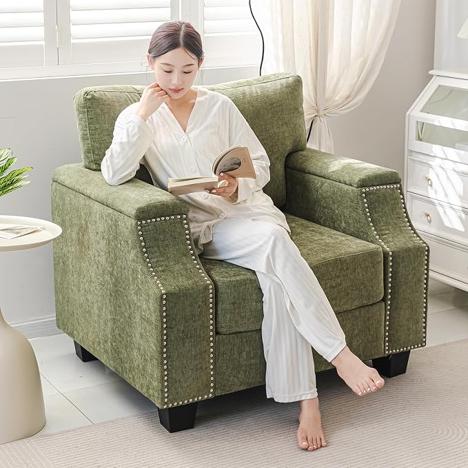 Rexulqo Oversized Accent Chair Set of 2, Oversized Armchair - Image 4