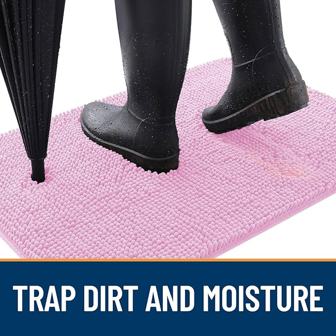 OLANLY Dog Door Mat for Muddy Paws 34x21, Absorbs Moisture and Dirt, Absorbent - Image 2