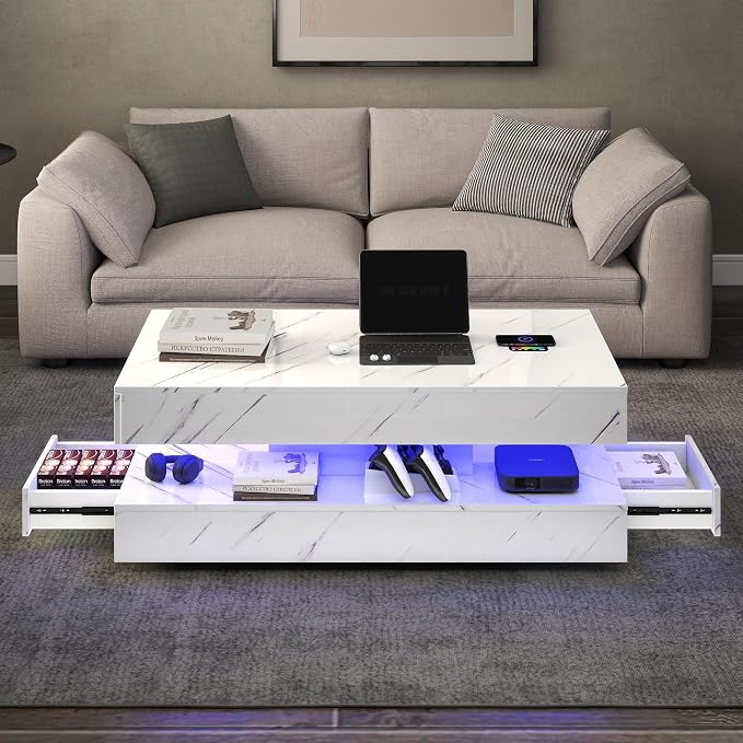 47.2" LED Smart Coffee Table - Image 7