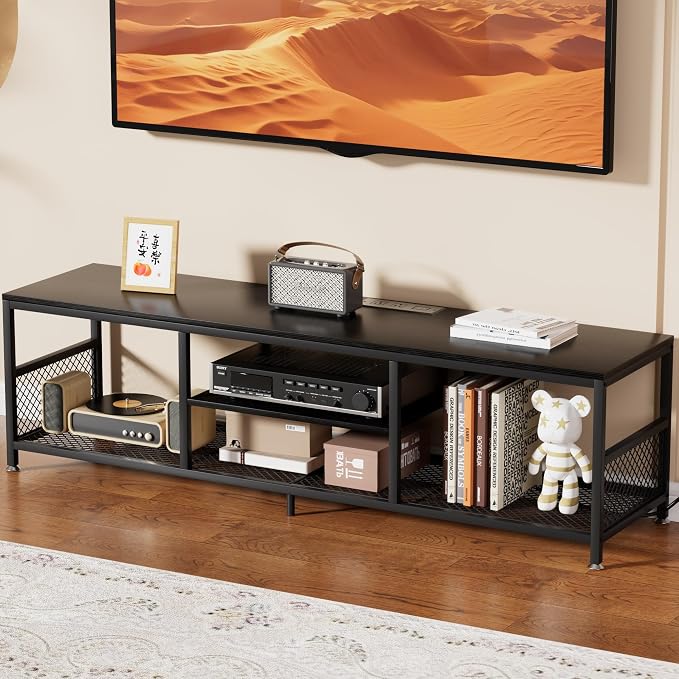 VECELO TV Stand with Power Outlets by VECELO