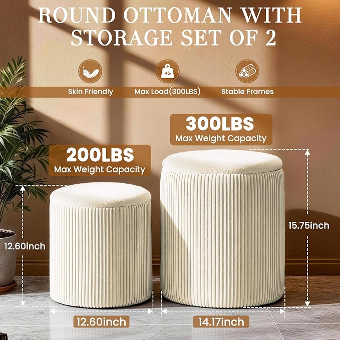 Vanity Stool Set of 2 - Image 2