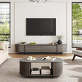 Coffee Table and TV Stand Set of 2, 76.4'' Modern TV Console，Entertainment by ukaocai