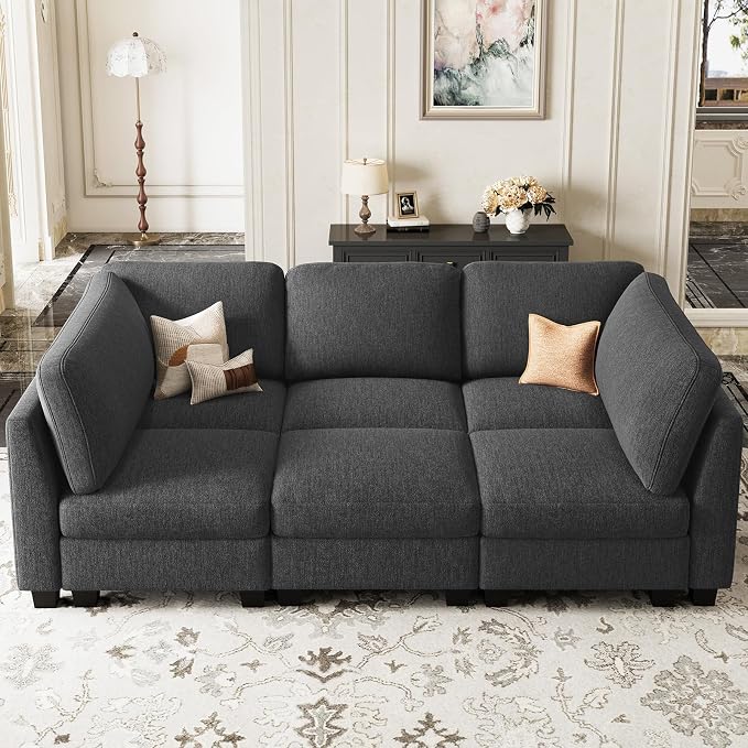 Belffin 86.2" Sectional Sleeper Sofa Bed - Image 3