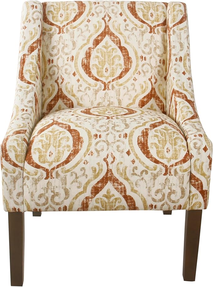 Homepop Home Decor | Upholstered Classic Swoop Arm Accent Chair | Accent Chairs - Image 3