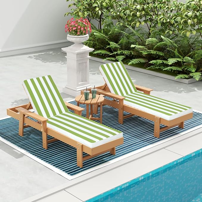Only choice Chaise Lounge Cushions Outdoor, Fade & Water Resistant Patio Lounge - Image 5
