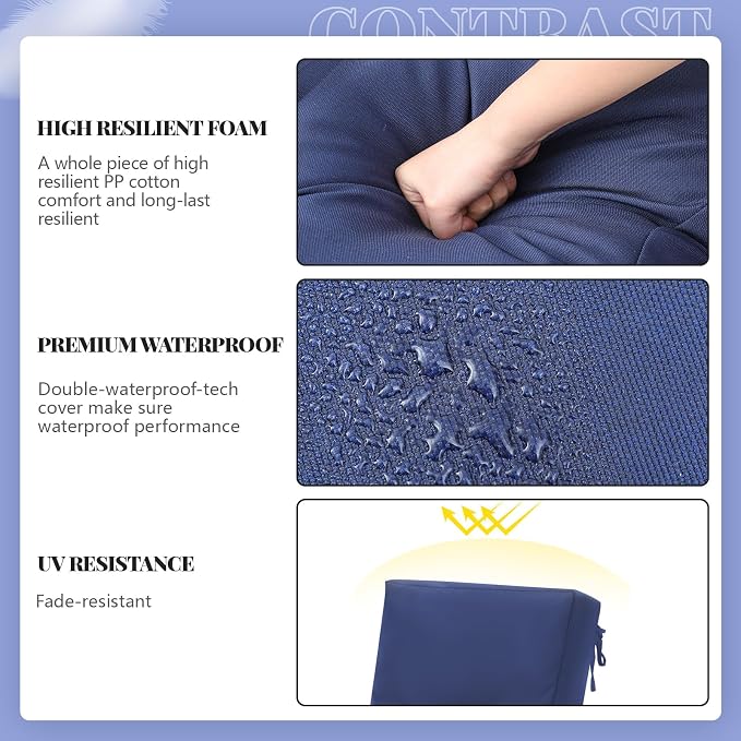 Outdoor Chaise Lounge Cushions - Image 4