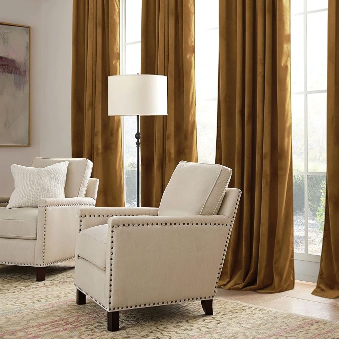 RYB HOME Velvet Blackout Curtains - Image 4