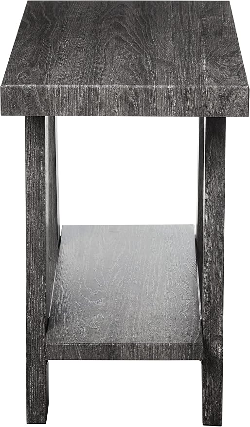 Roundhill Furniture Athens Contemporary Wood Shelf Side Table - Image 4