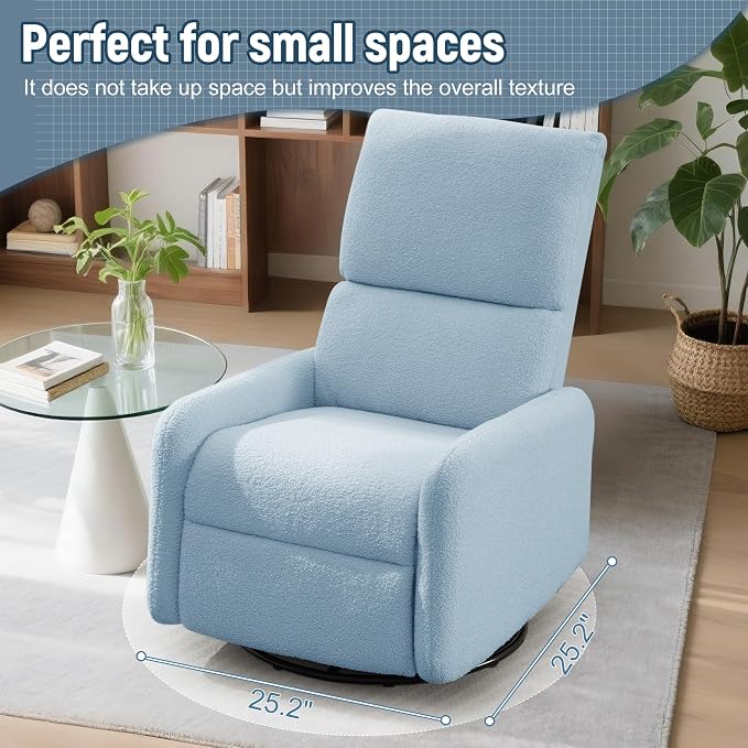 Korser 360° Rocking Chair, Nursery Rocker Chair - Image 7