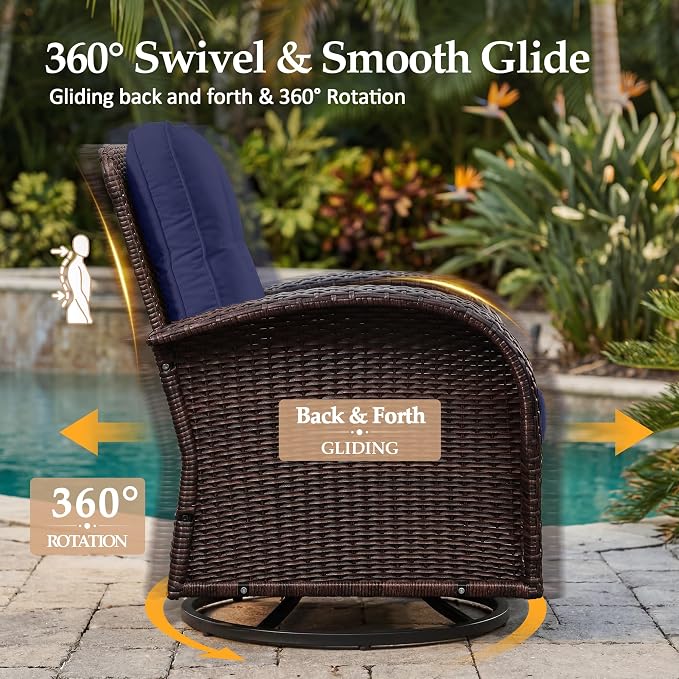 UPHA 8 Pieces Patio Furniture Set - Image 3