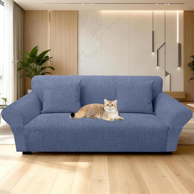 Loveseat Slipcover with 2 Pillow Cover - Image 7