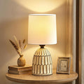 EJIAXIN Small Table Lamp -13.5" Boho Lamp by WelcometoEJIAXIN