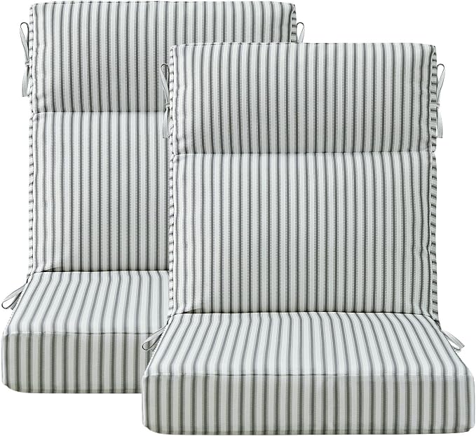 Unimatta Outdoor High Back Chair Cushion Seat Pads, 44 x 21 Inch by Unimatta