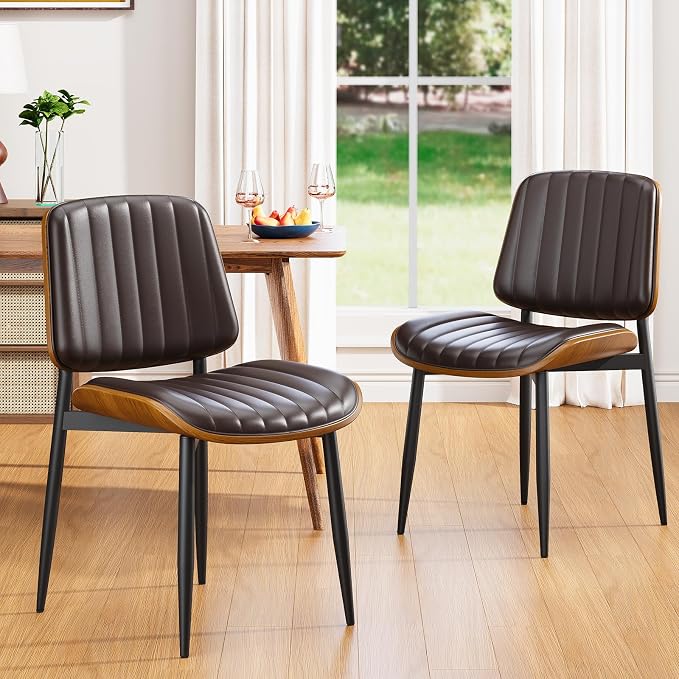 YaFiti Dining Chairs Set of 2, Mid Century Modern Dining Room Kitchen Chairs by YaFiti