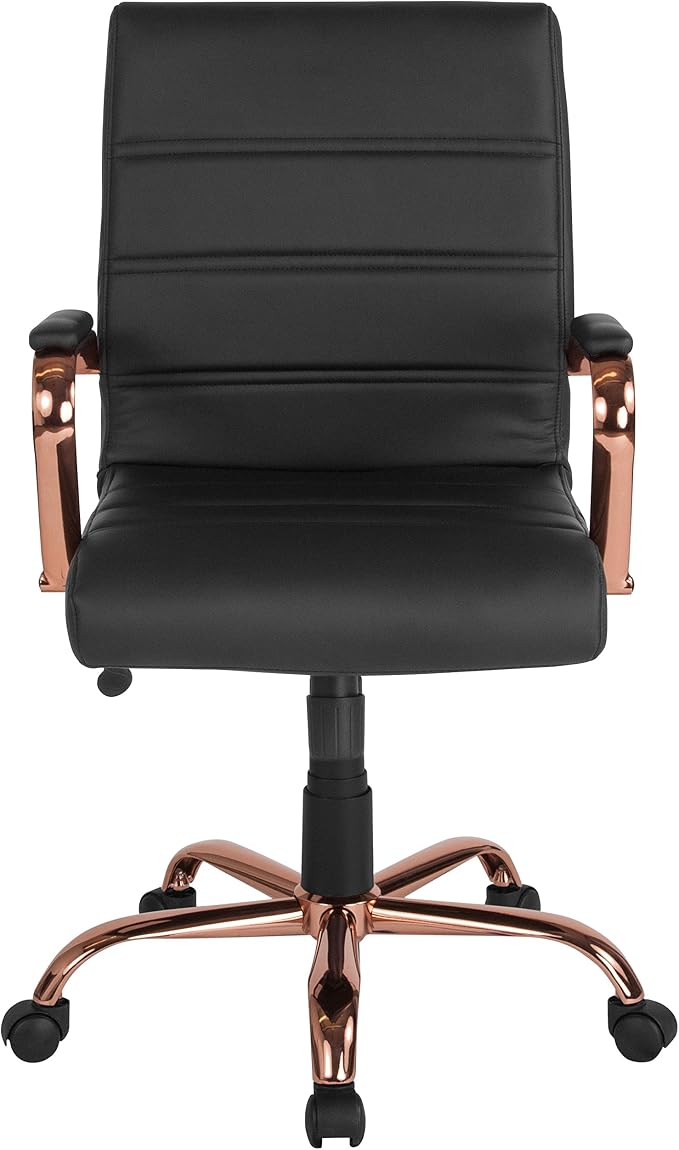 Flash Furniture Whitney Mid-Back Swivel LeatherSoft Desk Chair - Image 13