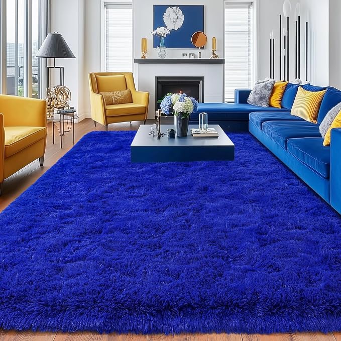 Rugs for Living Room 8x10, Soft Shaggy Modern Shag Area Rug for Bedroom - Image 2