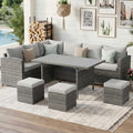 Wisteria Lane 7 Piece Patio Furniture Set, Wicker Patio Sectional by WisteriaLane