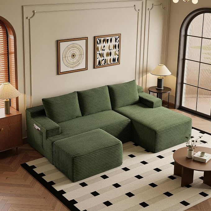 96" Sectional Couches for Living Room Cloud Couch Sofa - Image 9