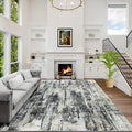 5x7 Area Rugs Washable Rug: Modern Abstract Living Room Rug Soft Anti-Skid Thin by GENTDRIZZ