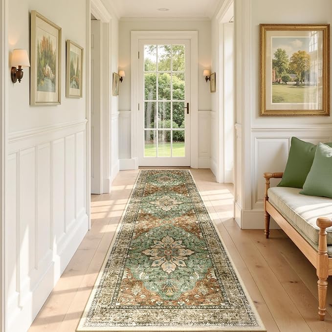 RELEANY Area Rugs 3'x9' Runner Rug Non Slip Washable - Image 2