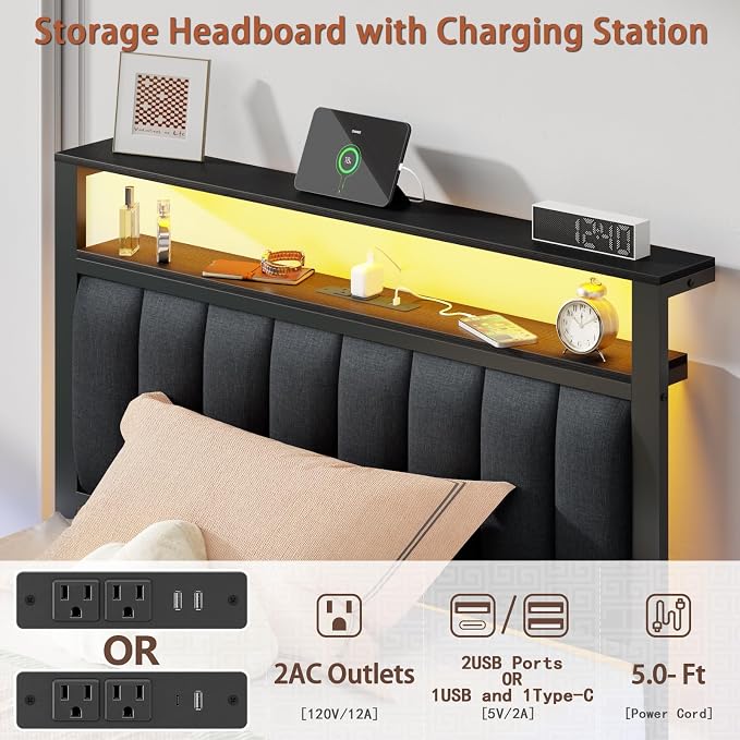 Furnulem Twin Size Bed Frame - Image 8