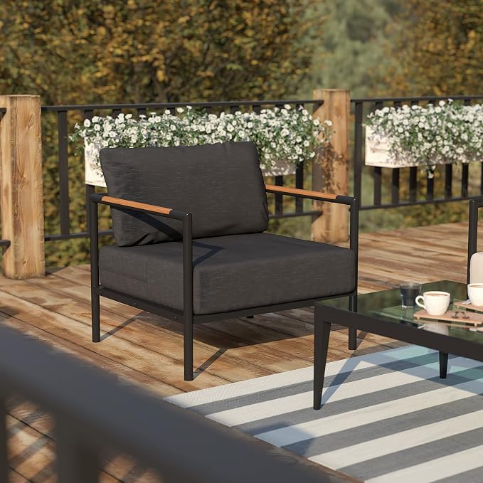 Flash Furniture Lea Indoor/Outdoor Patio Chair - Image 2