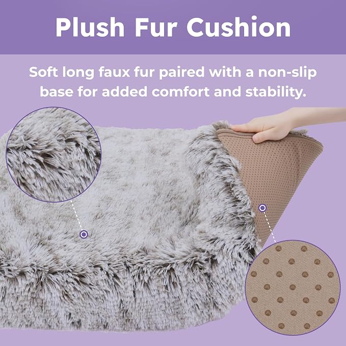Elevated Wooden Dog Bed with Supportive Cushion & Washable Cover, Sturdy - Image 3