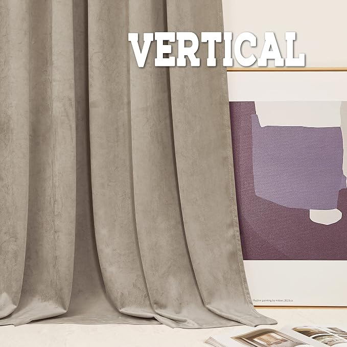 RYB HOME Velvet Curtains 120 inches Long - Image 6