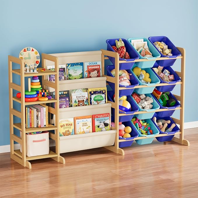 SpaceAid 3-in-1 Toy Storage Organizer by SpaceAid