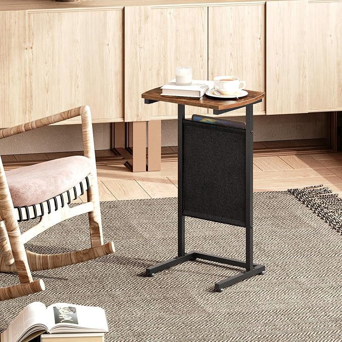 HOOBRO C Shaped End Table, 28.3" Side Table - Image 4