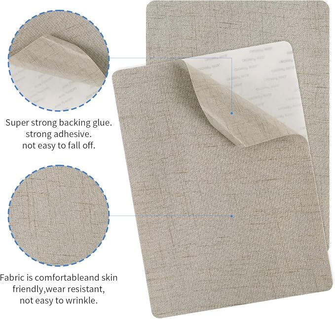 SYLVASS 8x11 Inch Fabric Repair Patches, Self-Adhesive Linen Patch - Image 3
