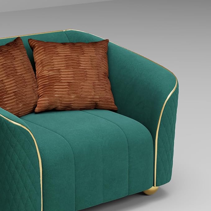 1-Piece Luxury Velvet Sofa Set for Living Room, Elegant Design Couch Set - Image 5