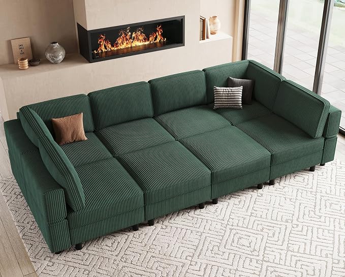 Belffin 114.2" 8 Seats Modular Sectional Sofa by Belffin