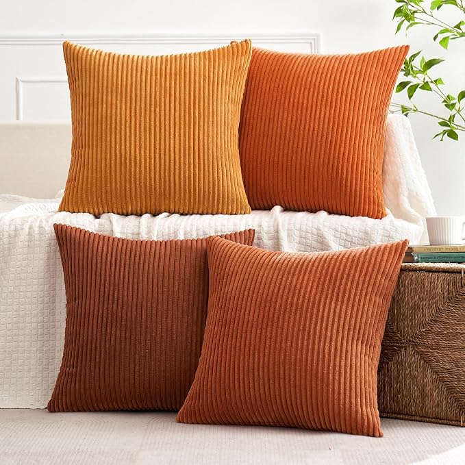 MIULEE Boho Farmhouse Throw Pillow Covers 18x18 Inch Set of 4 Mordern Nordic - Image 8