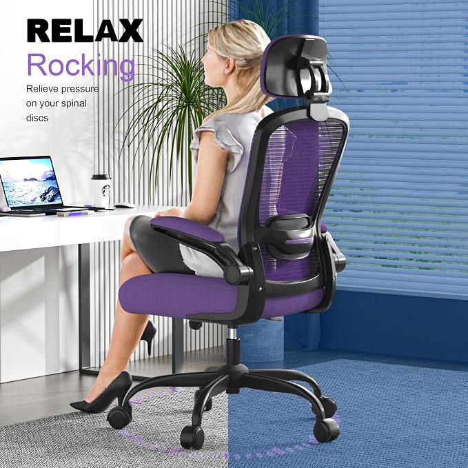 Mimoglad Office Chair, High Back Ergonomic Desk Chair - Image 5