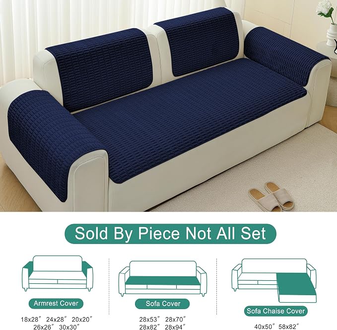 Foxdecor Couch Cover Sofa Covers Washable, Dog Bed Cover Couch Covers - Image 6