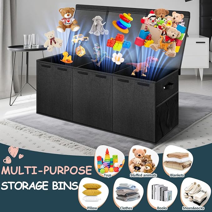 Extra Large Toy Box with Lids - Image 5