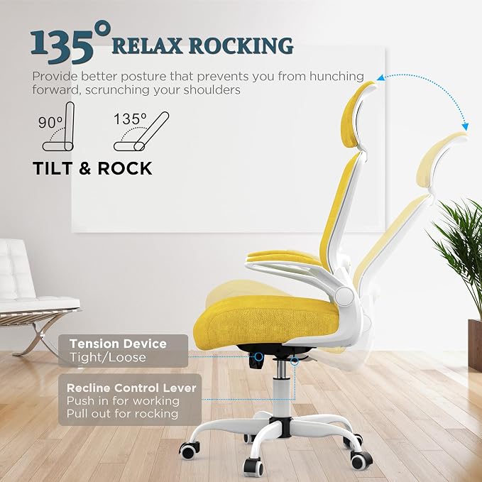 Mimoglad Office Chair, High Back Ergonomic Desk Chair - Image 7