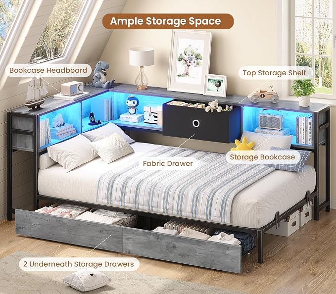 Hasuit Corner Bed Frame Twin XL - Image 4