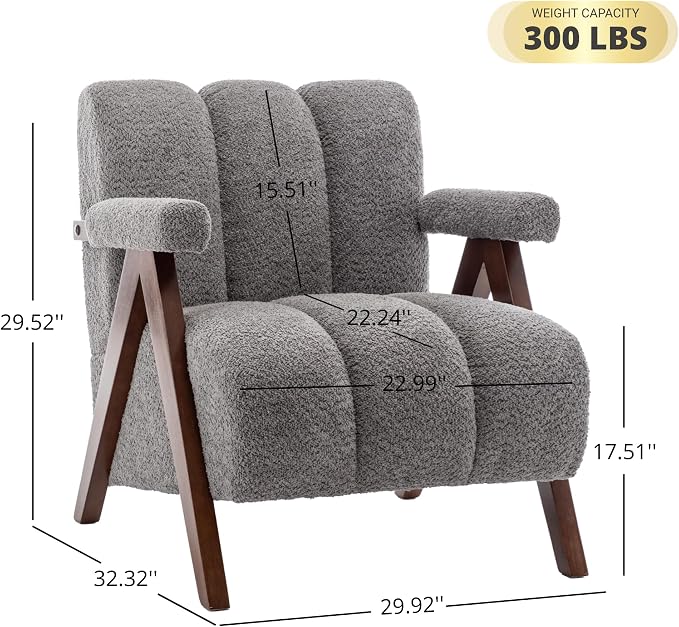 Mid Century Modern Accent Chairs Set of 2 - Image 2